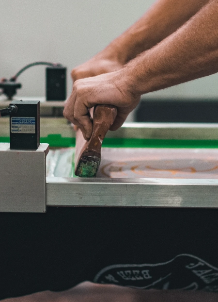 Person of person screen printing